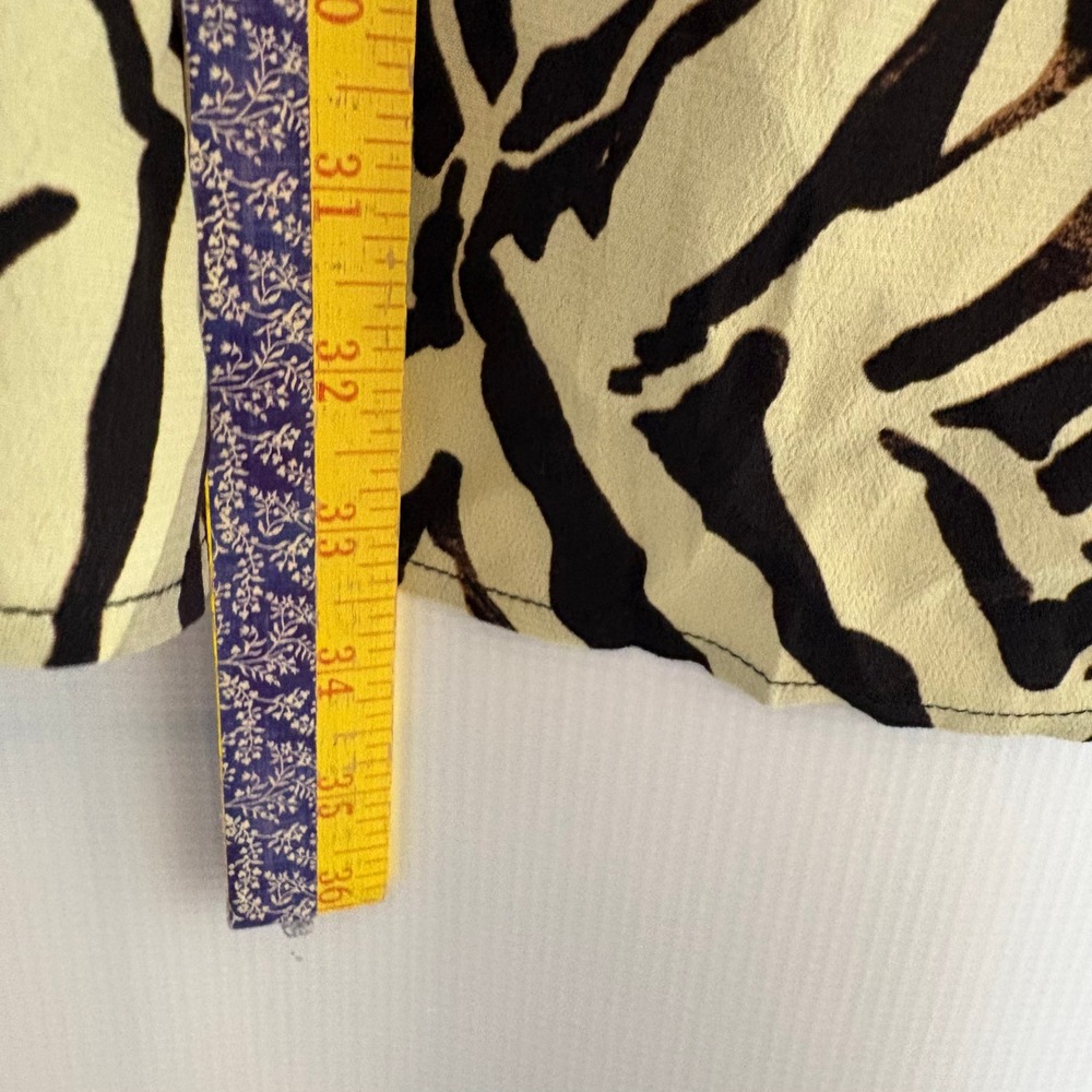 John Mark Patchwork Bird Zebra Print‎ Button Down… - image 10